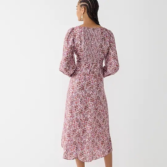 🌸 J. Crew Sweetheart long-sleeve midi dress in fête floral - Picture 4 of 5